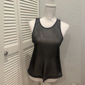 Babalu Fit Black Mesh Tank Top